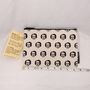 Out of Print: Edgar Allan Poe-ka Dots pouch/Canvas Zipper/Pouch